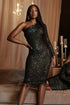 One-shoulder Oblique Collar Wrapped Chest Evening Dress